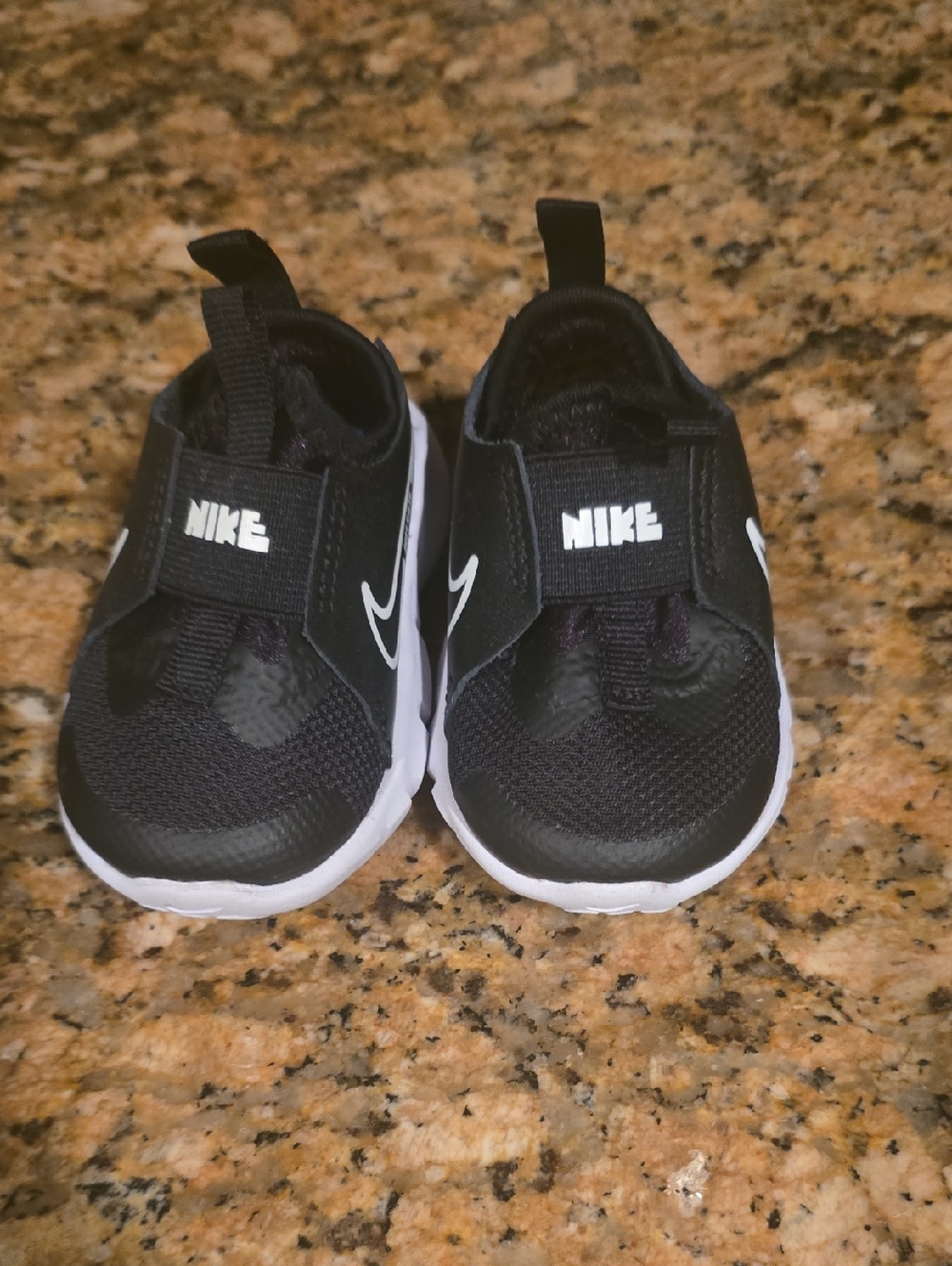 Nike Kids Black and White Slip-On Athletic Sneakers